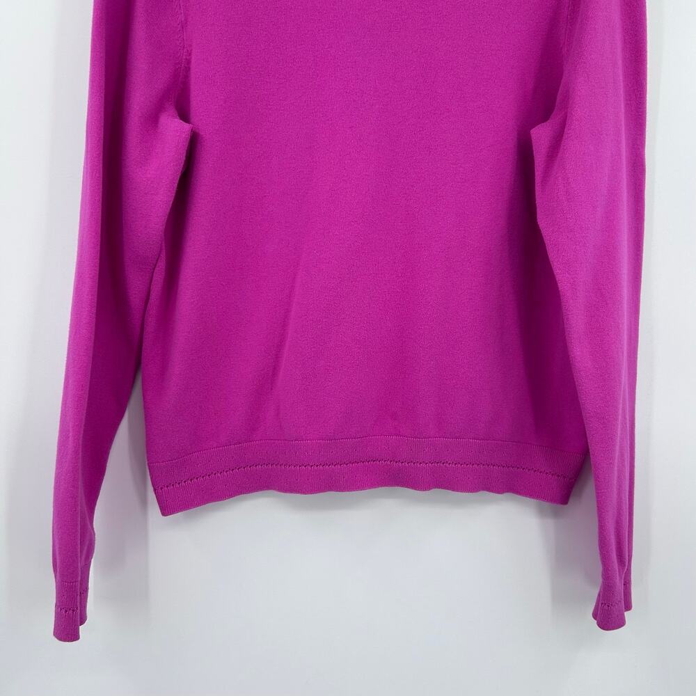 Boden Catriona Cotton V Neck Jumper Sweater Tickled Pink Long Sleeve Knit M - Picture 10 of 11